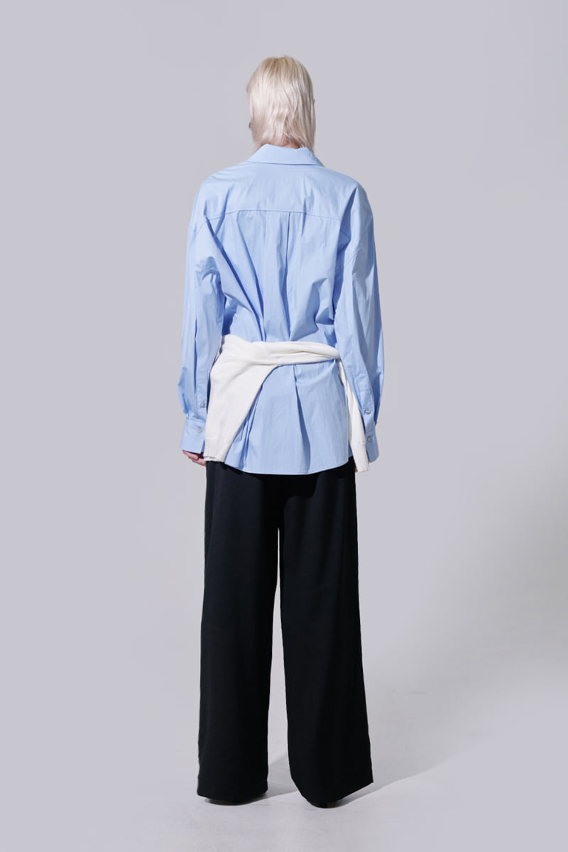 Project Wave - Korean Women Fashion - #pursuepretty - Bio Washed Boyfriend Shirts - 4