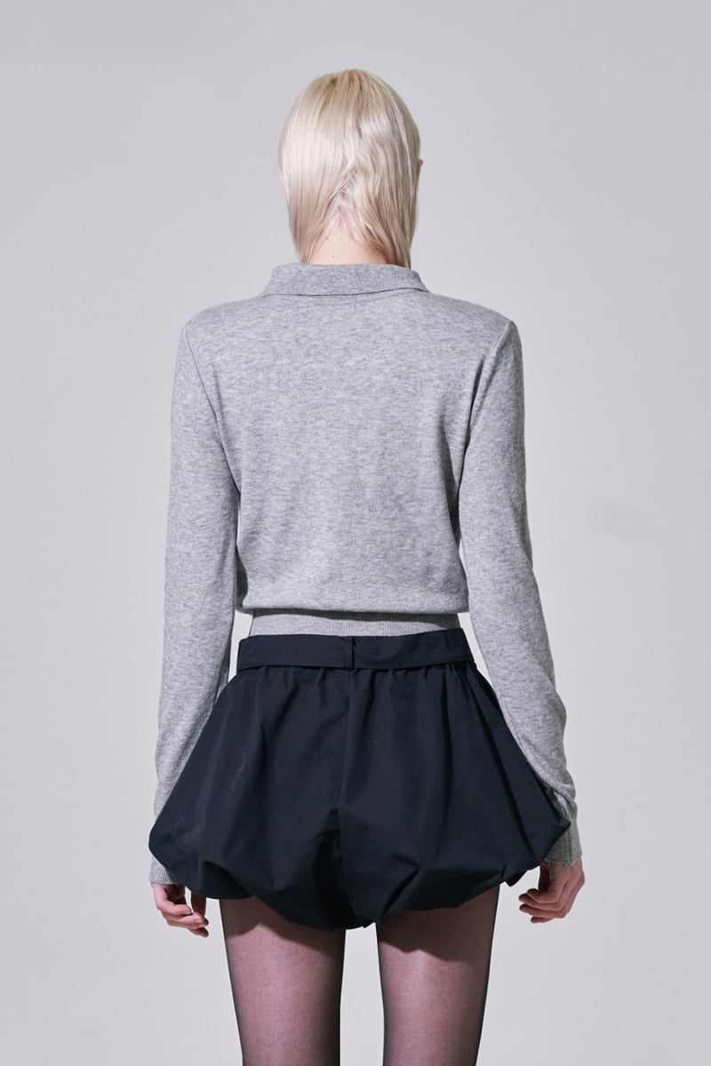 Project Wave - Korean Women Fashion - #restrostyle - Max Balloon Belted Shorts - 3