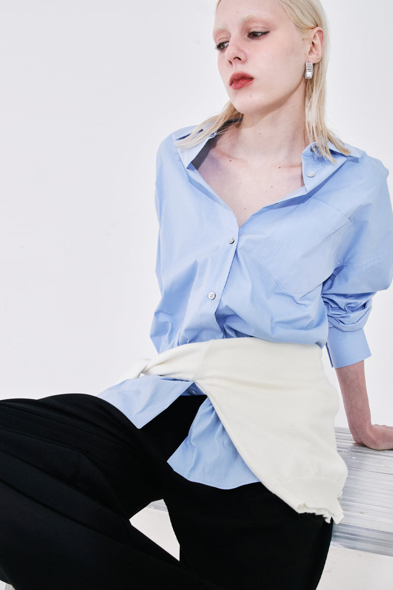 Project Wave - Korean Women Fashion - #shopsmall - Bio Washed Boyfriend Shirts - 6