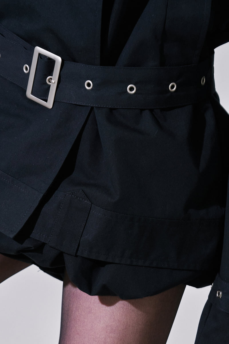 Project Wave - Korean Women Fashion - #thatsdarling - Max Half Trench Coat - 5