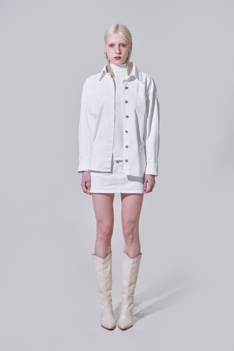 Project Wave - Korean Women Fashion - #thelittlethings - Stone Washed Denim Skirt - 5