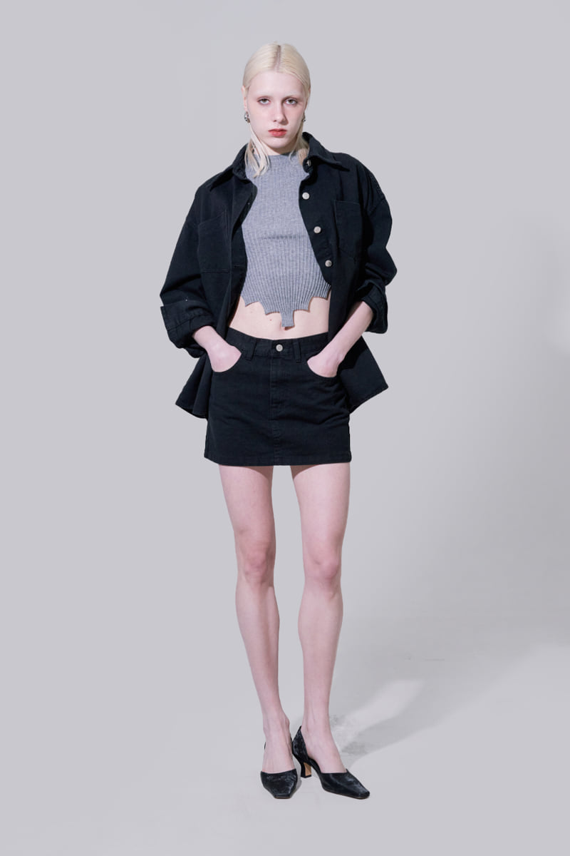 Project Wave - Korean Women Fashion - #thatsdarling - Stone Washed Denim Shirt Jacket - 4
