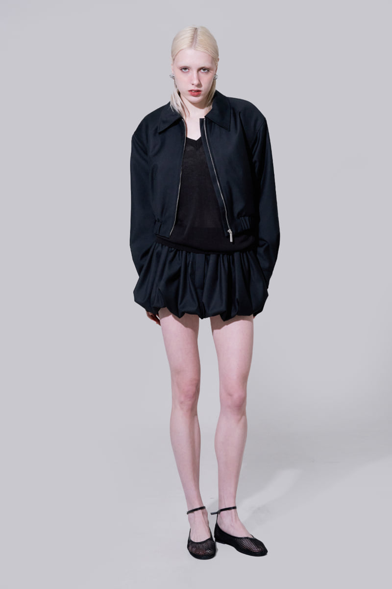 Project Wave - Korean Women Fashion - #womensfashion - Rena Blue Bell Short Jumper - 4