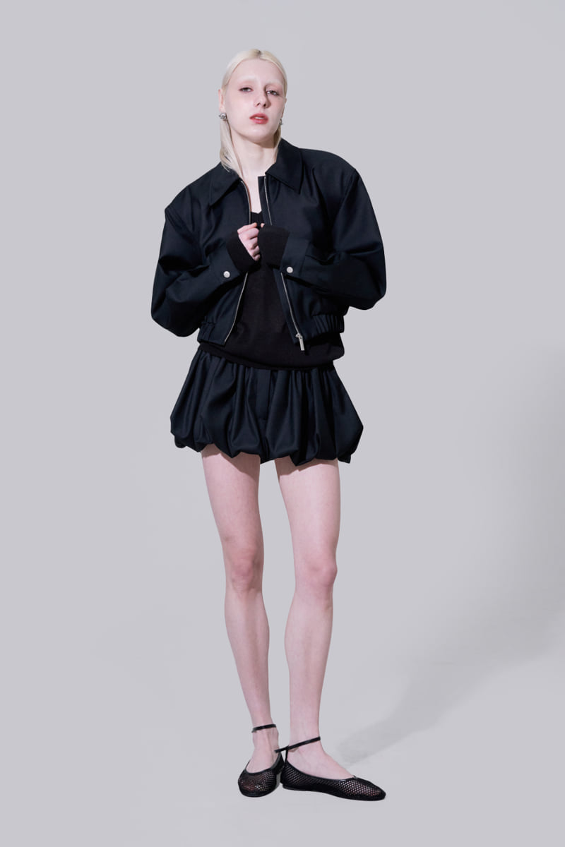 Project Wave - Korean Women Fashion - #womensfashion - Rena Blue Bell Short Jumper - 3