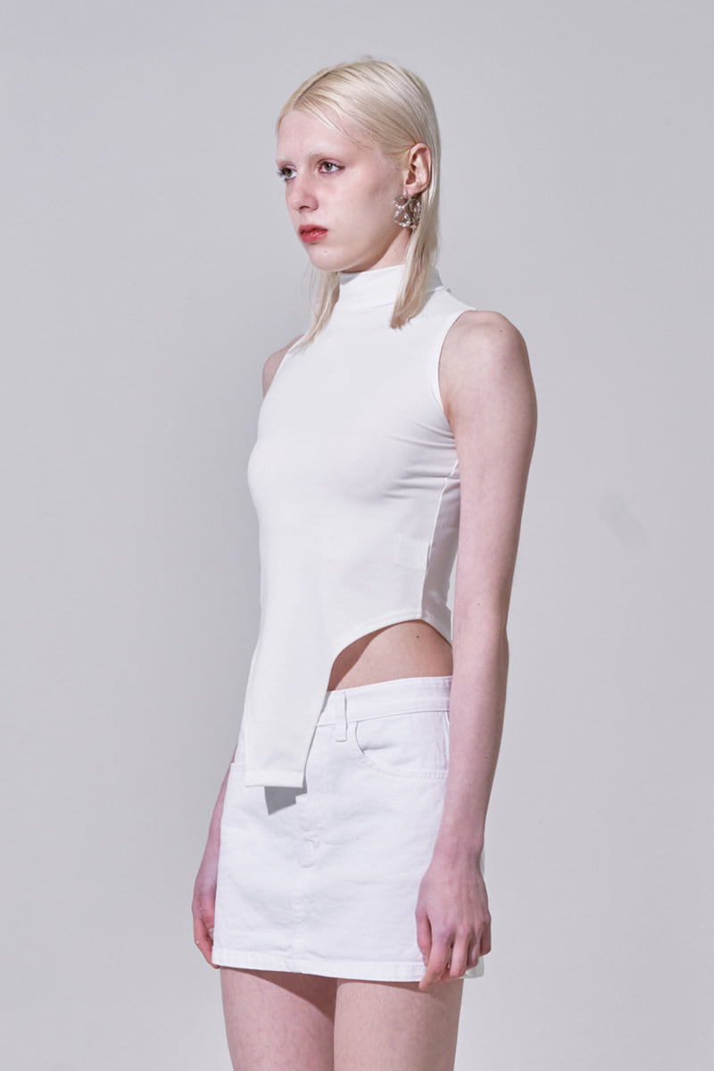 Project Wave - Korean Women Fashion - #momslook - Half Neck Strech Bodysuit - 4