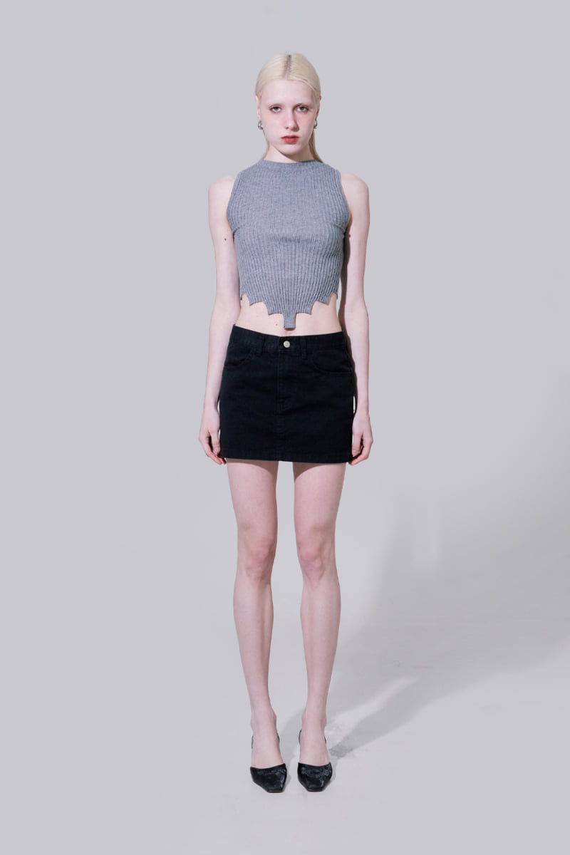 Project Wave - Korean Women Fashion - #womensfashion - Kiki Cutting Sleeveless Knit Top