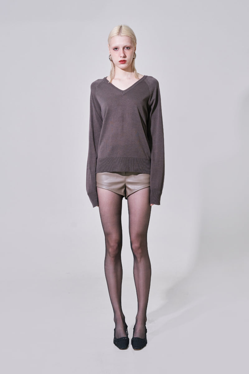 Project Wave - Korean Women Fashion - #womensfashion - Spring V-neck Knit Pullover