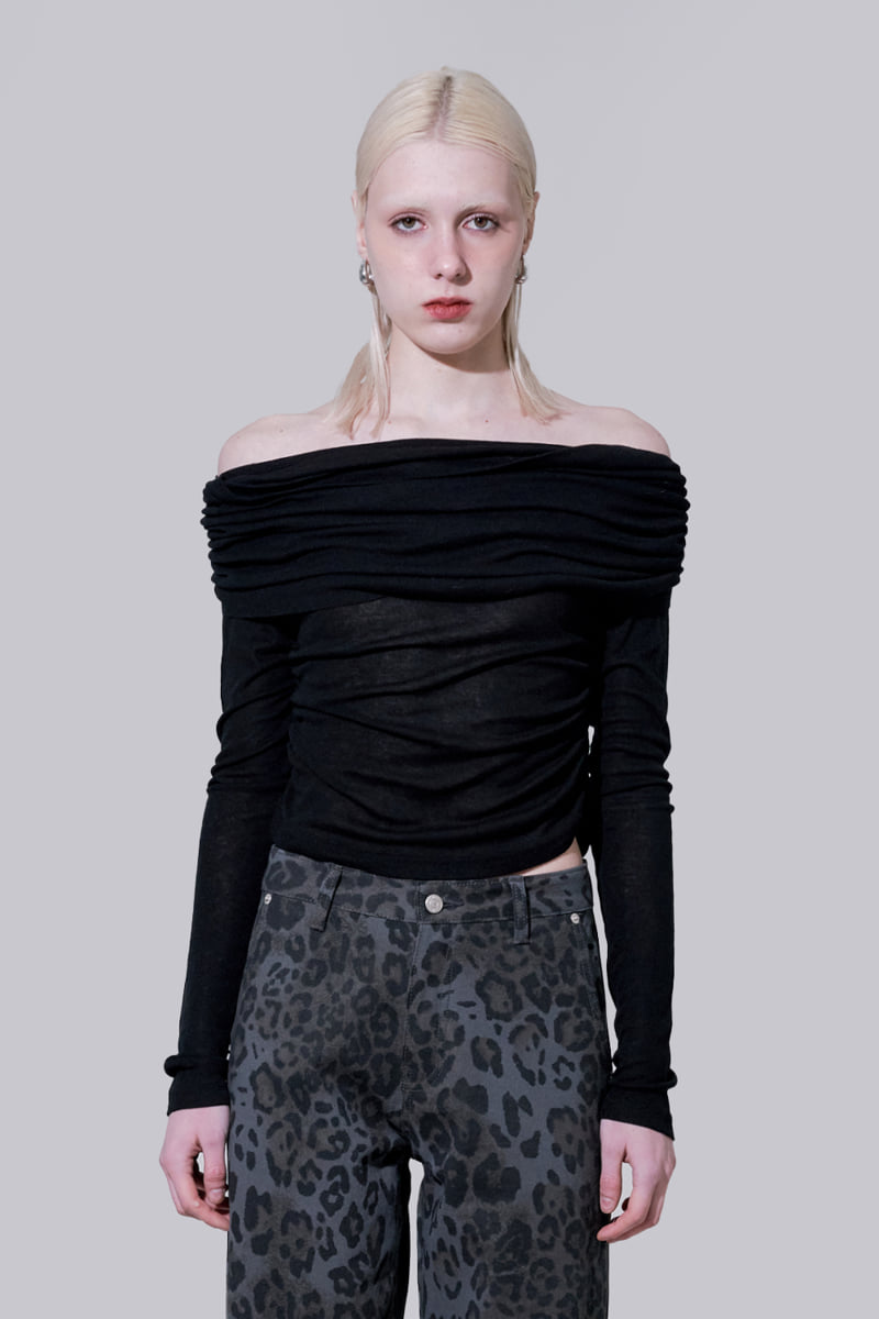 Project Wave - Korean Women Fashion - #womensfashion - Fore Shirring Long Sleeve Top