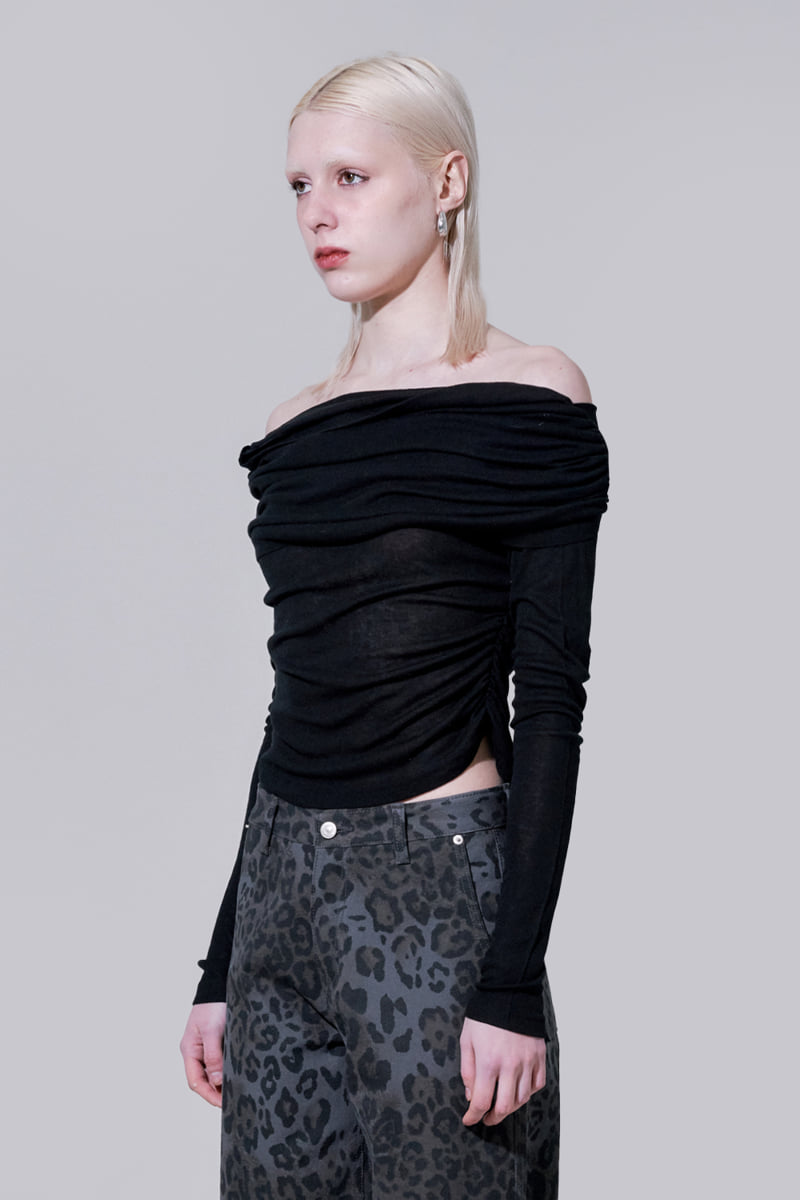 Project Wave - Korean Women Fashion - #womensfashion - Fore Shirring Long Sleeve Top - 3