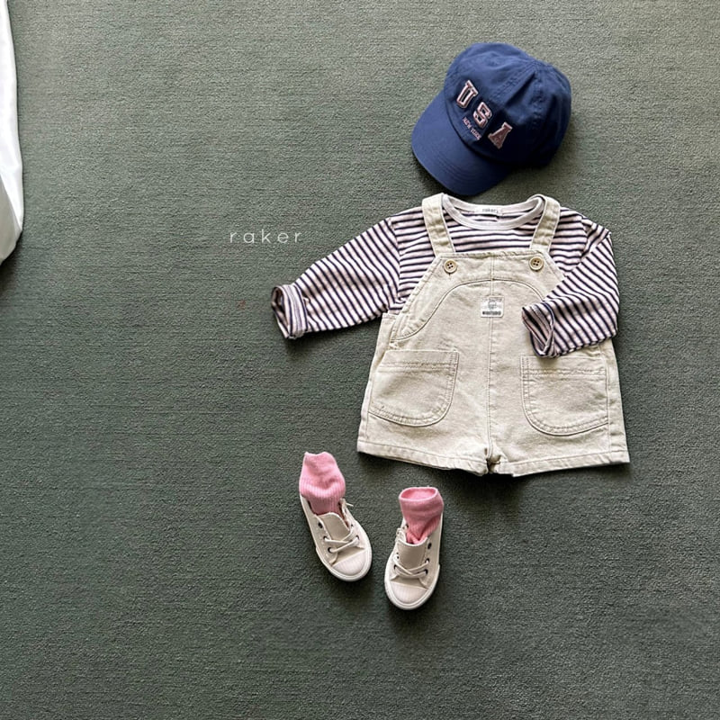 Raker - Korean Children Fashion - #childofig - Luca Pigment Short Overalls - 6