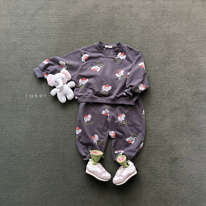 Raker - Korean Children Fashion - #childofig - Dumbo Top Bottom Set - 5