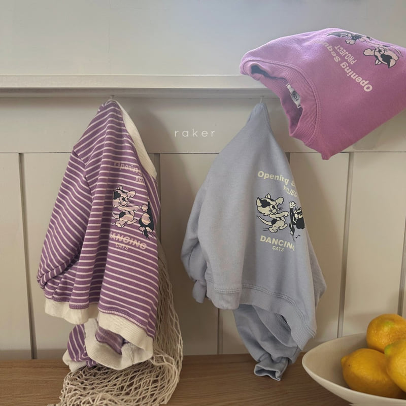 Raker - Korean Children Fashion - #childofig - Dancing Cat Sweatshirts