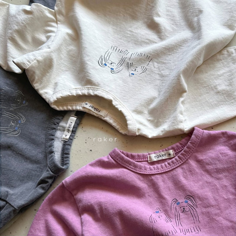 Raker - Korean Children Fashion - #childrensboutique - Sweet Dog Tee - 4