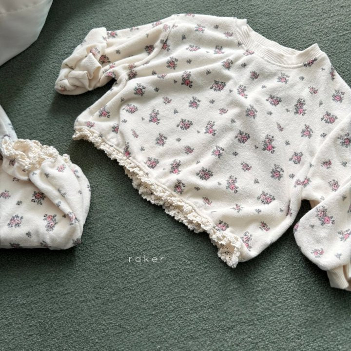 Raker - Korean Children Fashion - #fashionkids - Charlotte Lace Top Bottom Set - 5