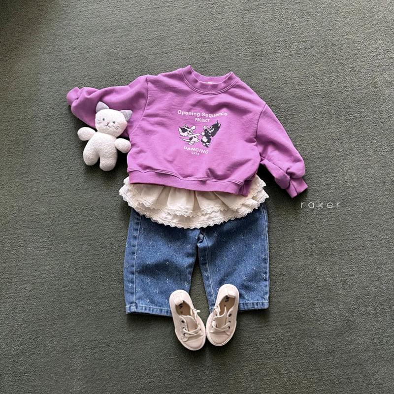 Raker - Korean Children Fashion - #fashionkids - Dancing Cat Sweatshirts - 5