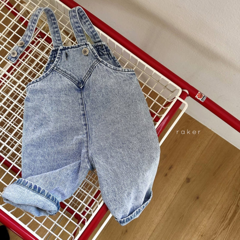 Raker - Korean Children Fashion - #littlefashionista - Robin Denim Overalls - 2