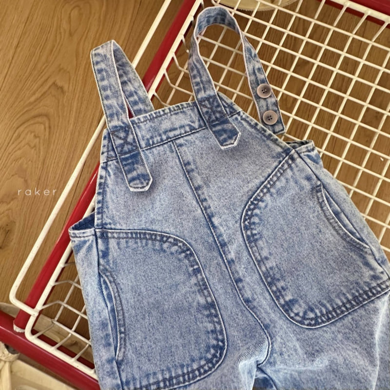 Raker - Korean Children Fashion - #magicofchildhood - Robin Denim Overalls - 3