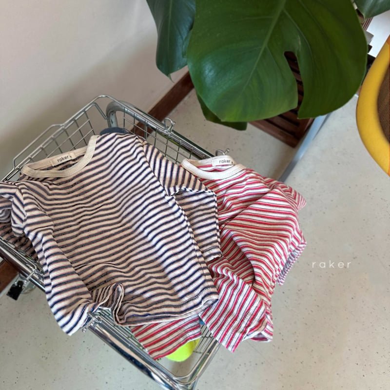 Raker - Korean Children Fashion - #magicofchildhood - Little Stripe Tee