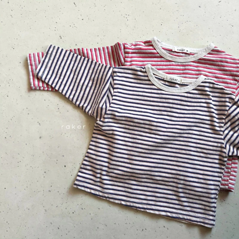 Raker - Korean Children Fashion - #minifashionista - Little Stripe Tee - 2