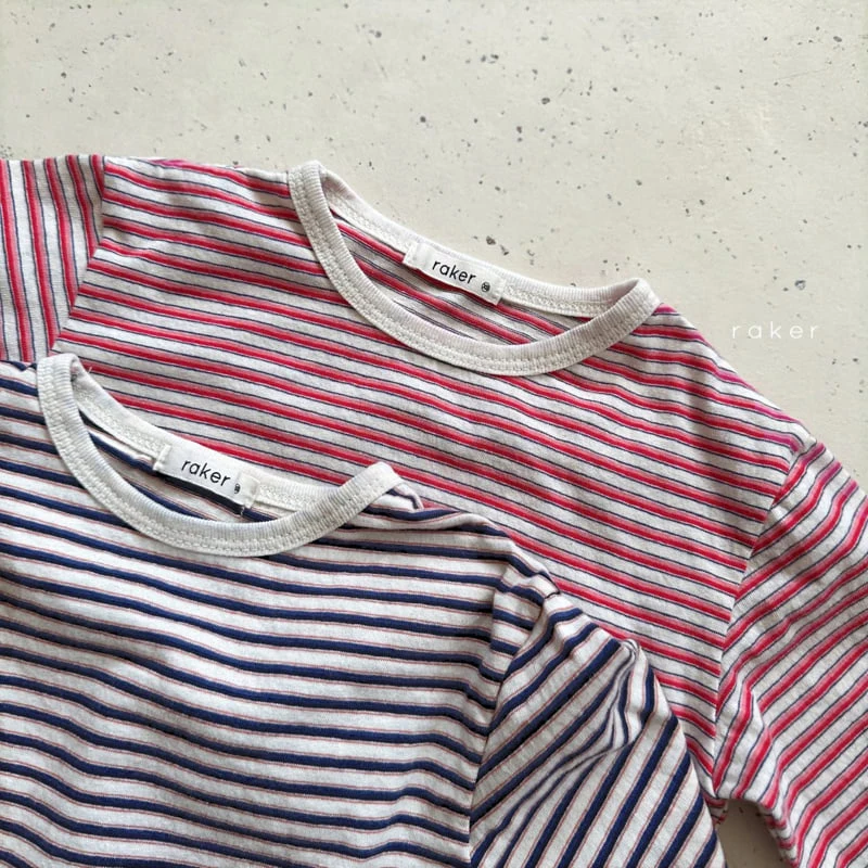 Raker - Korean Children Fashion - #prettylittlegirls - Little Stripe Tee - 3