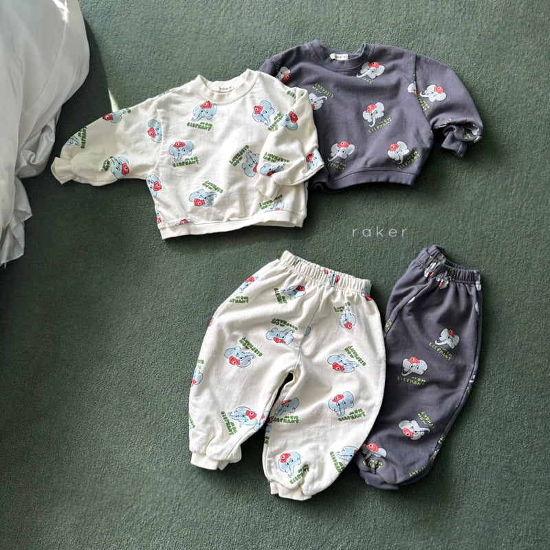 Raker - Korean Children Fashion - #prettylittlegirls - Dumbo Top Bottom Set
