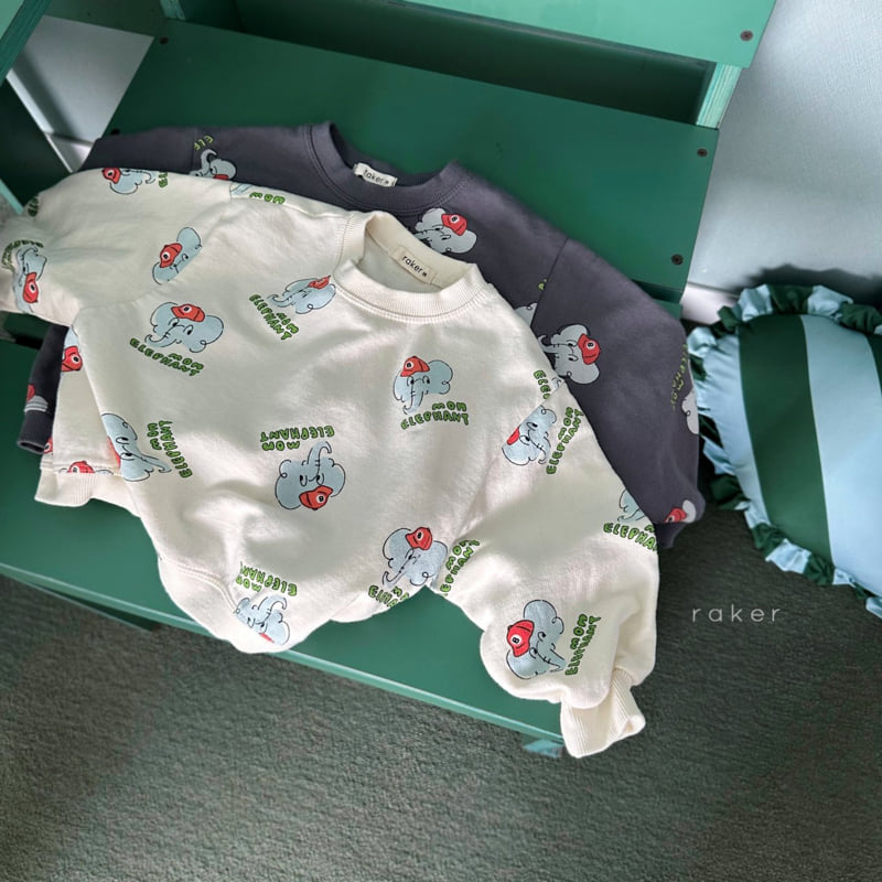 Raker - Korean Children Fashion - #todddlerfashion - Dumbo Top Bottom Set - 2