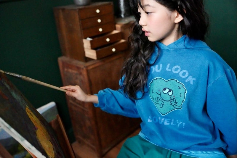 Ramijini - Korean Children Fashion - #todddlerfashion - You Lovely Hoodie - 9