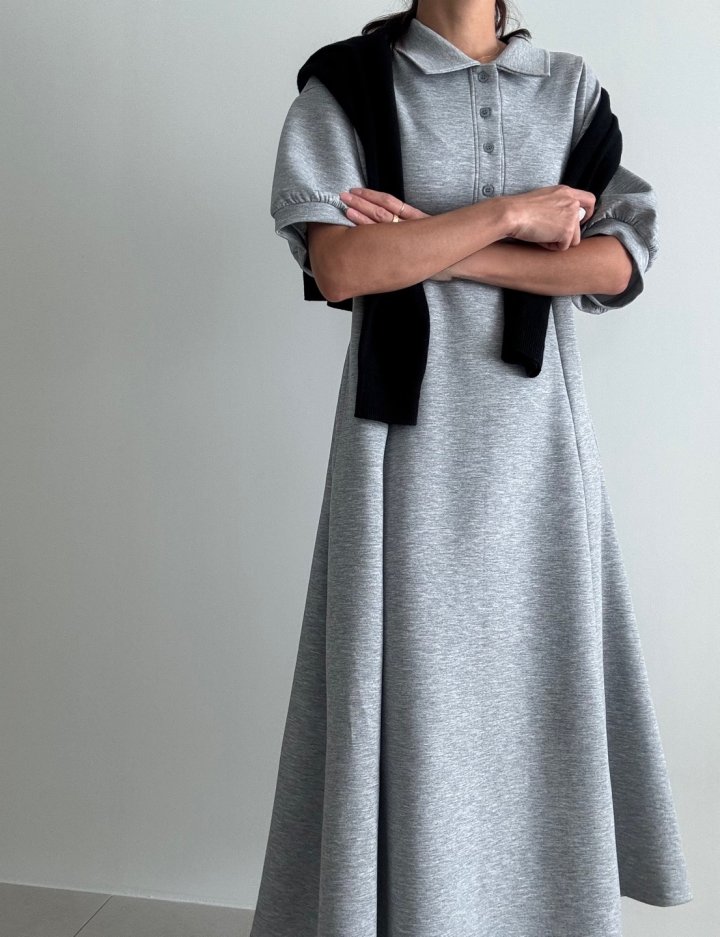 Ripple - Korean Women Fashion - #vintagekidsstyle - BP Collar One-piece - 4