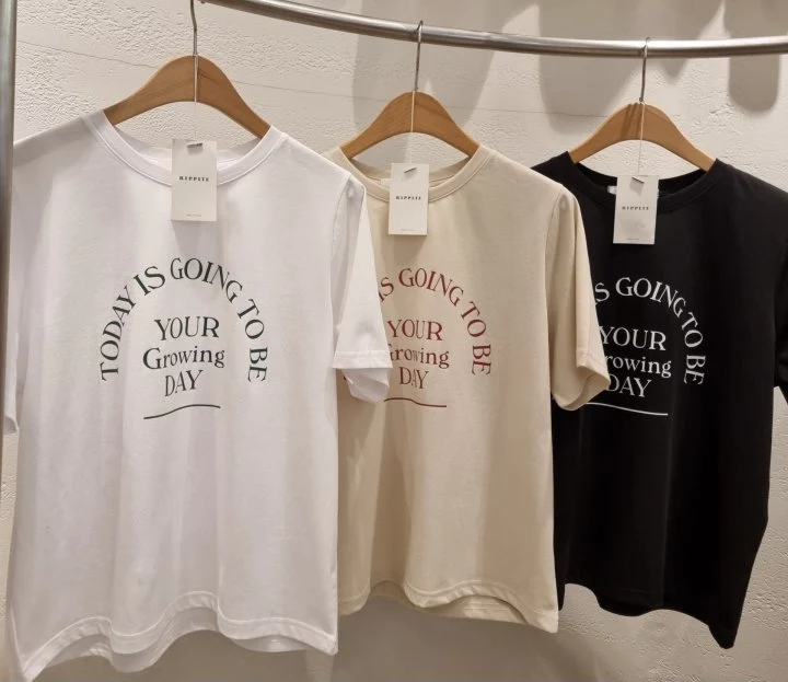 Ripple - Korean Women Fashion - #shopsmall - Today Tee - 3