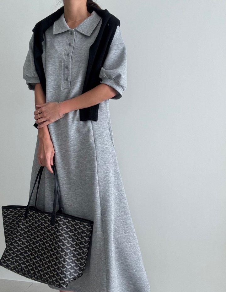 Ripple - Korean Women Fashion - #vintagekidsstyle - BP Collar One-piece - 3