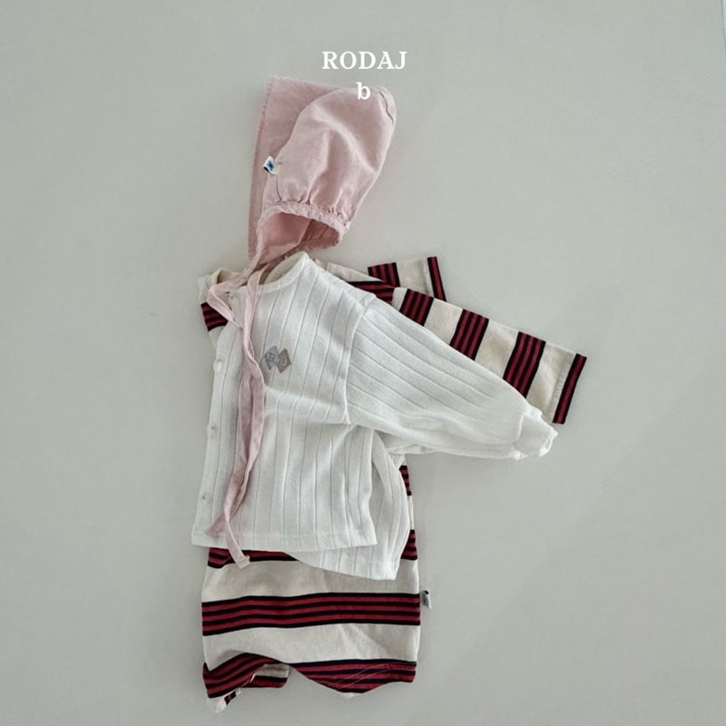 Roda J - Korean Baby Fashion - #babyboutiqueclothing - Block Stripe Bodysuit - 6