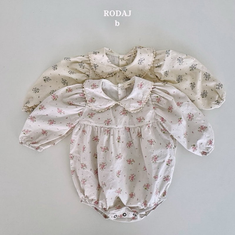 Roda J - Korean Baby Fashion - #babyclothing - Floral Bodysuit