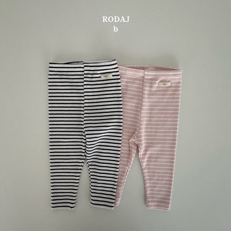 Roda J - Korean Baby Fashion - #babywear - Bebe Stripe Leggings - 2