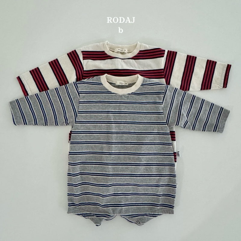 Roda J - Korean Baby Fashion - #babywear - Block Stripe Bodysuit