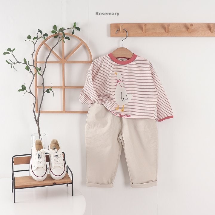 Rosemary - Korean Baby Fashion - #babyboutique - Stripe Duck Tee - 12