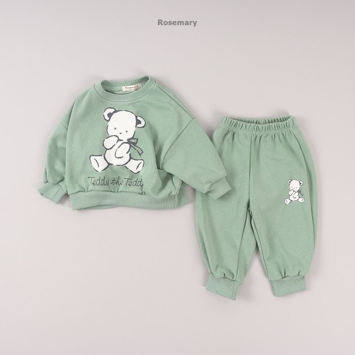 Rosemary - Korean Baby Fashion - #babyboutique - Bear Top Bottom Set - 9