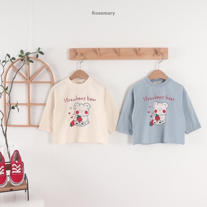 Rosemary - Korean Baby Fashion - #babyfashion - Strawberry Tee - 3