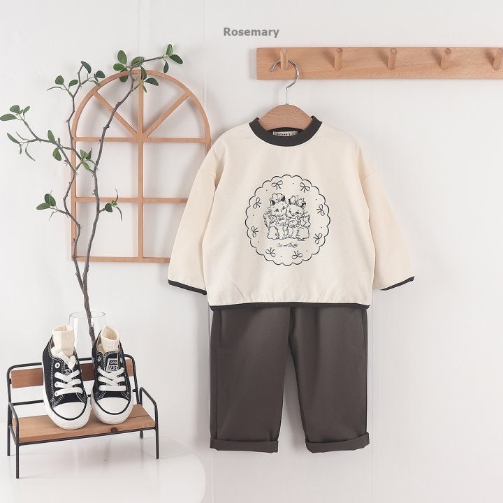 Rosemary - Korean Baby Fashion - #babyfever - Angel Cat Tee - 5
