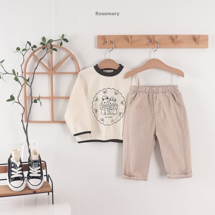 Rosemary - Korean Baby Fashion - #babygirlfashion - Angel Cat Tee - 6