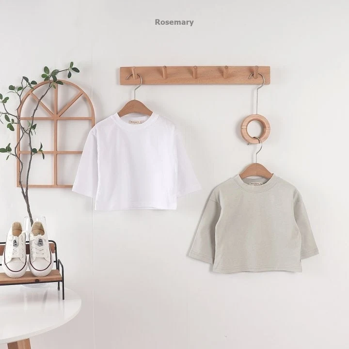 Rosemary - Korean Baby Fashion - #babylifestyle - Solo Plain Tee - 5