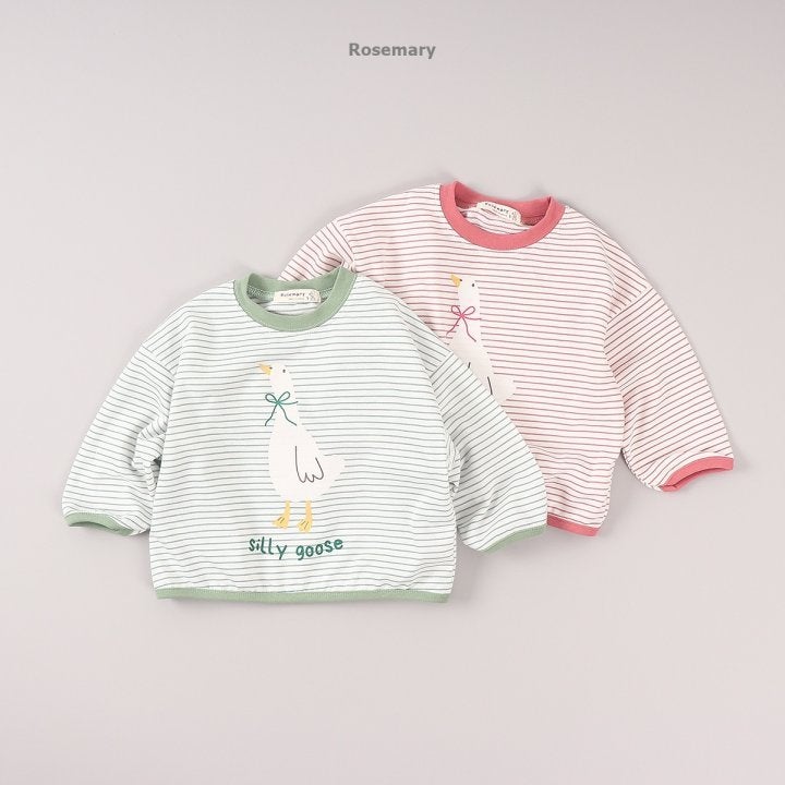 Rosemary - Korean Baby Fashion - #babylifestyle - Stripe Duck Tee - 3
