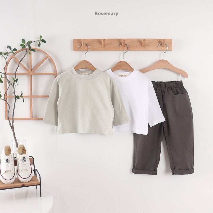 Rosemary - Korean Baby Fashion - #babyoninstagram - Solo Plain Tee - 6