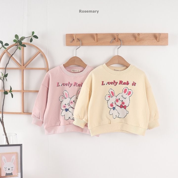 Rosemary - Korean Baby Fashion - #babyootd - Lively Rabbit Tee - 6