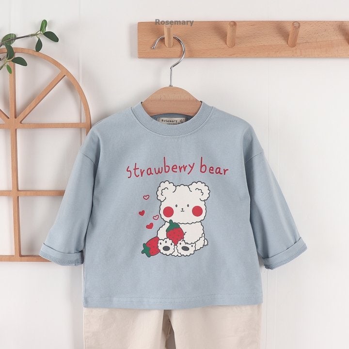 Rosemary - Korean Baby Fashion - #babyoutfit - Strawberry Tee - 9