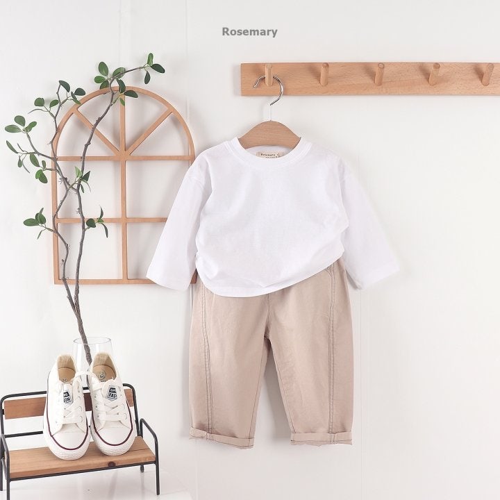 Rosemary - Korean Baby Fashion - #babyoutfit - Solo Plain Tee - 9