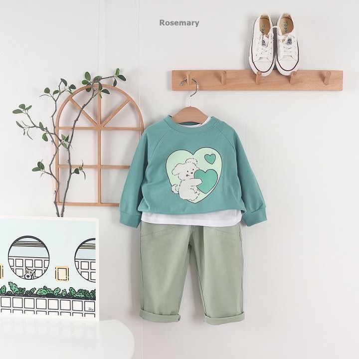 Rosemary - Korean Baby Fashion - #babyoutfit - Double Heart Tee - 5