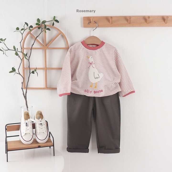 Rosemary - Korean Baby Fashion - #babywear - Stripe Duck Tee - 8