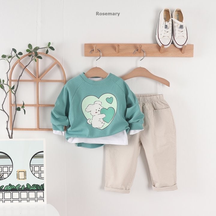 Rosemary - Korean Baby Fashion - #babywear - Double Heart Tee - 7