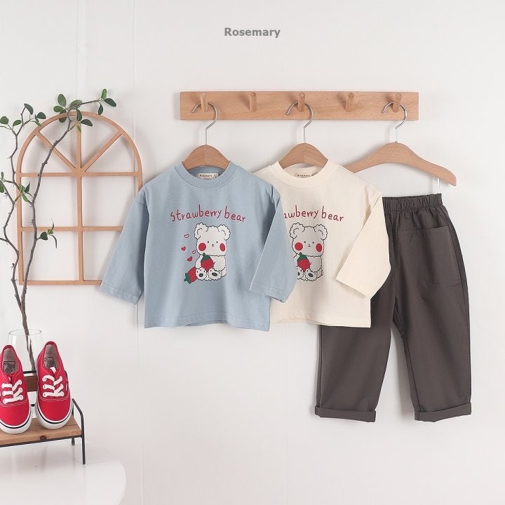 Rosemary - Korean Baby Fashion - #onlinebabyboutique - Strawberry Tee - 12