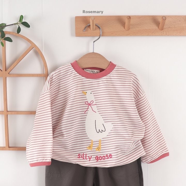 Rosemary - Korean Baby Fashion - #onlinebabyboutique - Stripe Duck Tee - 9